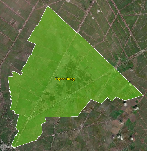 Bản đồ hành chính Xã Thạnh Hưng